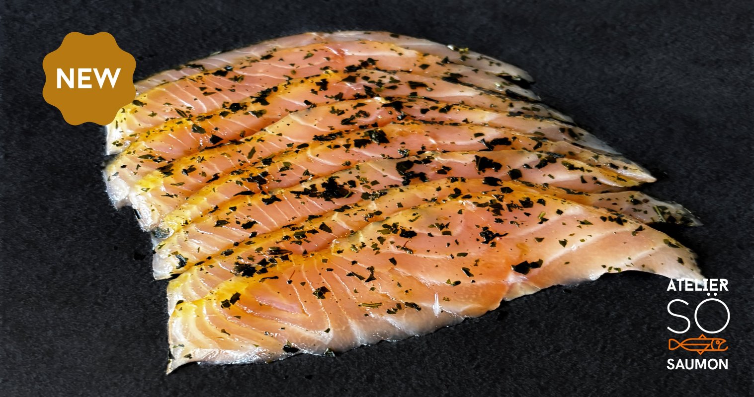 Emincés saumon citron basilic